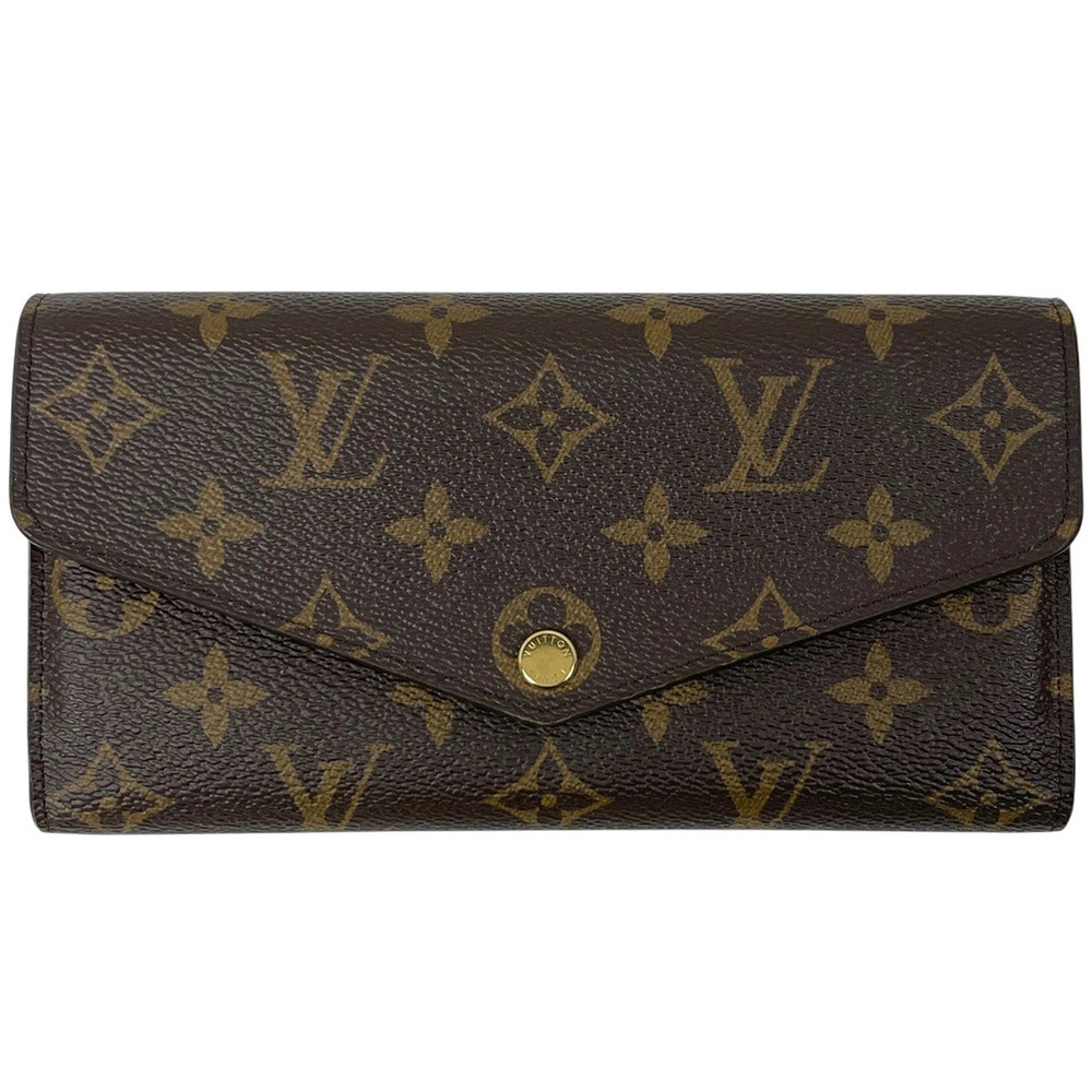 Louis Vuitton Portefeuille Sarah Bifold Wallet Coin Monogram Brown